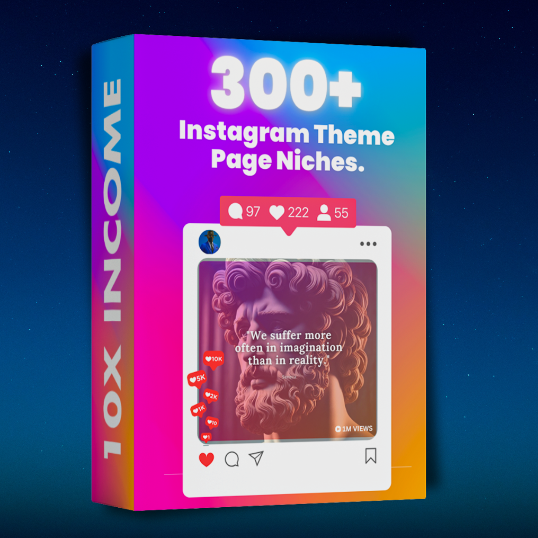 10X Secrets - 300+ Instagram Theme Page Niches