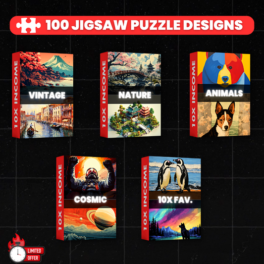 10X LIMITED - 100 Jigsaw Puzzle Designs (SOLD OUT)