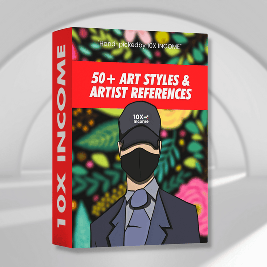 10X Secrets - 50+ Botanical  Art Styles & Artist References