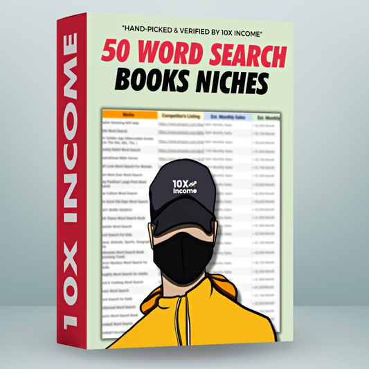 10X Profit - 50 Word Search Niches